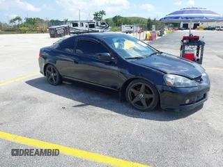 2005 Acura RSX with VIN JH4DC54895S007304, listed as a IAAI auction lot 41928947 with 1 mi miles. Bid and sale history available at carsss.com. Image 1.