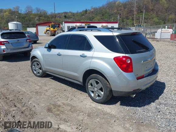 2014 Chevrolet Equinox LTZ with VIN 2GNFLHE34E6165171, listed as a IAAI auction lot 41951106 with 115,191 mi miles. Bid and sale history available at carsss.com. Image 3.
