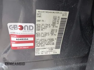 2021 Nissan Titan Pro-4X с VIN 1N6AA1ED0MN531921, выставлен на аукционе IAAI как лот 41215499 с пробегом 56 837 миль миль и . История ставок и продаж доступна на DreamBid. Изображение 9.
