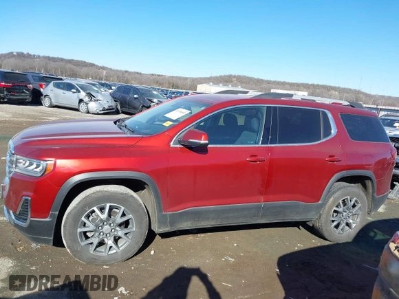 2021 GMC Acadia SLE with VIN 1GKKNKLA7MZ228898, listed as a IAAI auction lot 41378592 with 59,156 mi miles and . Bid and sale history available at DreamBid. Image 14.