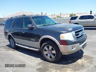 2007 Ford Expedition Eddie Bauer with VIN 1FMFU17567LA18870, listed as a IAAI auction lot 42541572 with 154,602 mi miles and . Bid and sale history available at DreamBid. Image 1.