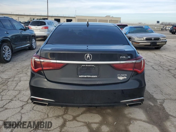 2018 Acura RLX w/Technology Pkg with VIN JH4KC1F50JC000331, listed as a Copart auction lot 86841194 with 146,118 mi miles and Salvage Title. Bid and sale history available at carsss.com. Image 6.