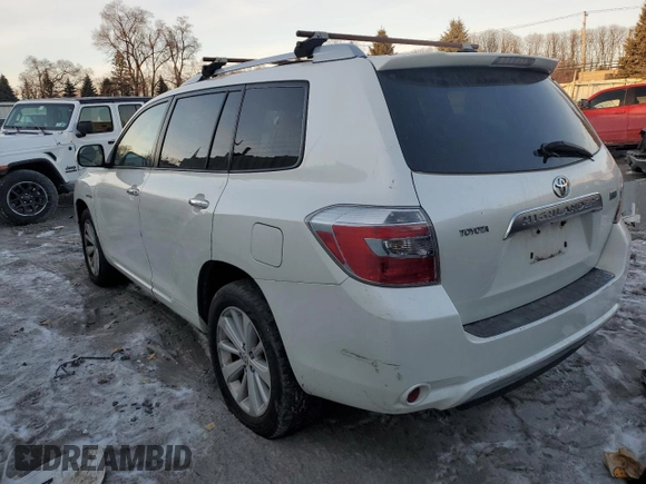 2009 Toyota Highlander Hybrid with VIN JTEEW41AX92033927, listed as a Copart auction lot 42945315 with 200,892 mi miles and Clean Title. Bid and sale history available at carsss.com. Image 2.