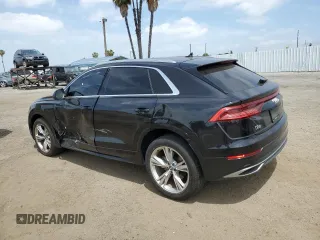 2019 Audi Q8 Premium z VIN WA1AVAF19KD010561, wystawiony jako Copart lot #56709255 z przebiegiem 29 006 mil mil oraz Szkody całkowita. Historia ofert i sprzedaży dostępna na DreamBid. Obrazek 2.