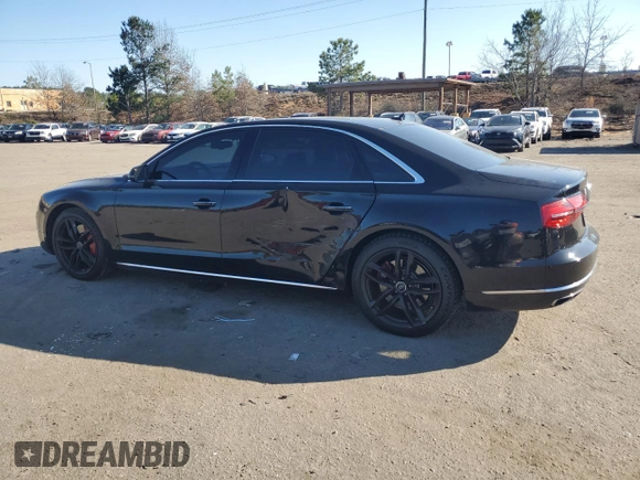 2015 Audi A8 L 4.0T with VIN WAU32AFD5FN022074, listed as a Copart auction lot 44528875 with 127,377 mi miles and Salvage Title. Bid and sale history available at carsss.com. Image 2.