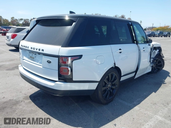 2021 Land Rover Range Rover Westminster z VIN SALGS2RUXMA446580, wystawiony jako IAAI lot #42093231 z przebiegiem 45 416 mil mil oraz . Historia ofert i sprzedaży dostępna na DreamBid. Obrazek 4.
