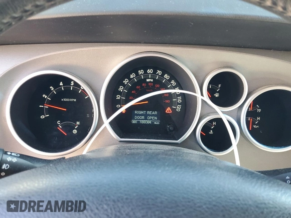 2010 Toyota Sequoia Ltd with VIN 5TDJW5G12AS033255, listed as a Copart auction lot 42588015 with 188,084 mi miles and Salvage Title. Bid and sale history available at carsss.com. Image 9.