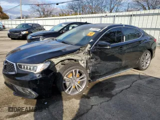 2019 Acura TLX Advance with VIN 19UUB2F89KA006687, listed as a Copart auction lot 82610554 with 41,345 mi miles and Salvage title. Bid and sale history available at DreamBid. Image 1.