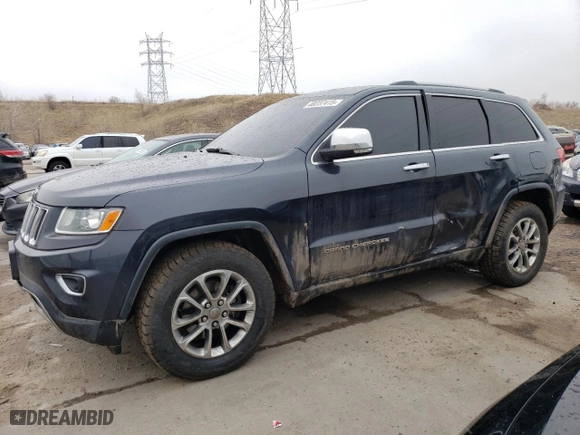 2015 Jeep Grand Cherokee Limited with VIN 1C4RJFBG7FC605657, listed as a Copart auction lot 48237415 with 158,462 mi miles and Salvage Title. Bid and sale history available at carsss.com. Image 1.