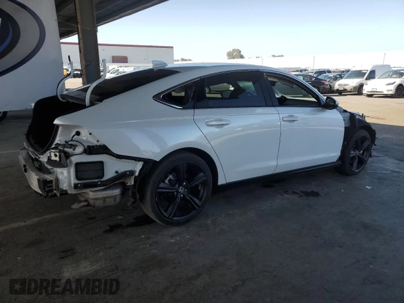2023 Honda Accord Touring with VIN 1HGCY2F89PA046687, listed as a Copart auction lot 57001505 with 13,949 mi miles and Salvage title. Bid and sale history available at DreamBid. Image 3.