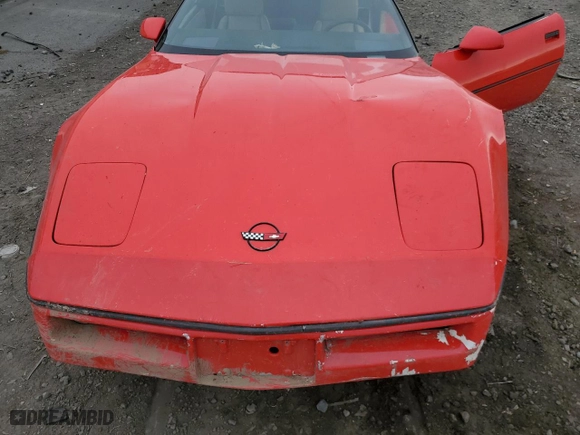 1985 Chevrolet Corvette with VIN 1G1YY0787F5112113, listed as a Copart auction lot 76953684 with 140,063 mi miles and Salvage Title. Bid and sale history available at carsss.com. Image 12.