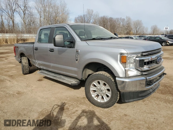 2021 Ford Super Duty F-250 SRW XL with VIN 1FT7W2B69MEC05271, listed as a Copart auction lot 48461235 with 55,121 mi miles and Salvage Title. Bid and sale history available at carsss.com. Image 4.