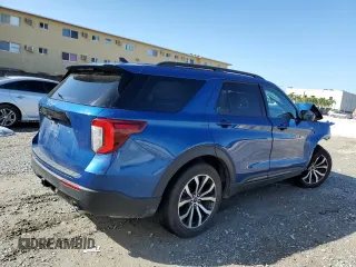 2022 Ford Explorer ST-Line with VIN 1FMSK7KH6NGC50528, listed as a Copart auction lot 46605305 with 68,828 mi miles and Salvage Title. Bid and sale history available at carsss.com. Image 3.