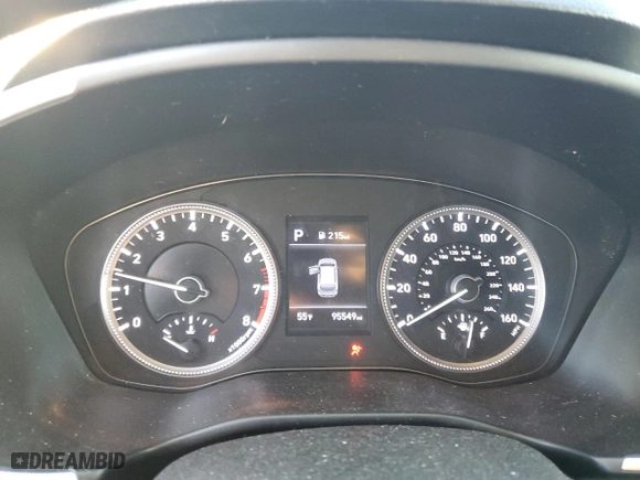 2020 Hyundai Santa Fe SE with VIN 5NMS2CADXLH272985, listed as a Copart auction lot 86184044 with 95,549 mi miles and Salvage Title. Bid and sale history available at carsss.com. Image 9.