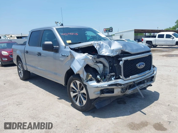 2020 Ford F-150 XL with VIN 1FTEW1EP1LFA48866, listed as a IAAI auction lot 42372305 with 35,375 mi miles and . Bid and sale history available at DreamBid. Image 1.