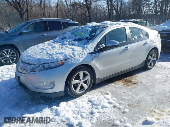 2012 Chevrolet Volt with VIN 1G1RA6E43CU123591, listed as a IAAI auction lot 41596161 with 214,080 mi miles and . Bid and sale history available at carsss.com. Image 2.