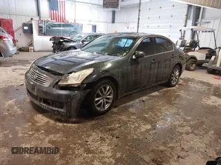 2008 Infiniti G35 Sedan x with VIN JNKBV61F28M255154, listed as a IAAI auction lot 41593045 with 243,554 mi miles. Bid and sale history available at carsss.com. Image 2.