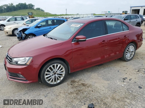 2016 Volkswagen Jetta SEL with VIN 3VWL07AJ2GM323581, listed as a Copart auction lot 58790005 with 90,692 mi miles and Non repairable. Bid and sale history available at DreamBid. Image 1.