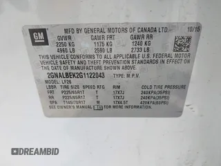 2016 Chevrolet Equinox LS with VIN 2GNALBEK2G1122043, listed as a IAAI auction lot 41757417 with 156,894 mi miles and . Bid and sale history available at carsss.com. Image 9.