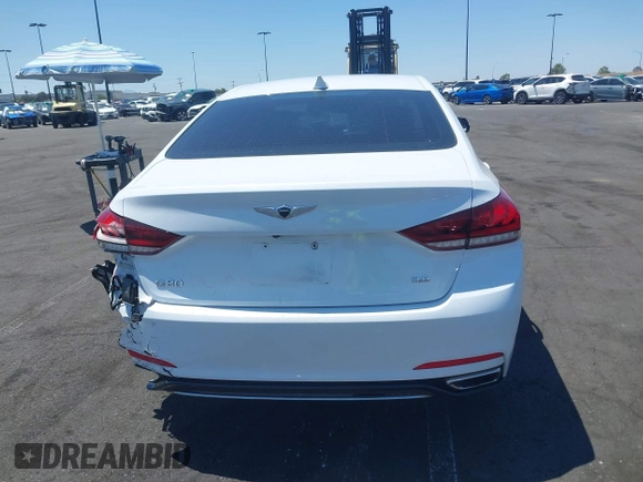 2018 Genesis G80 3.8L with VIN KMHGN4JE2JU238858, listed as a IAAI auction lot 42151733 with 49,512 mi miles and . Bid and sale history available at DreamBid. Image 16.