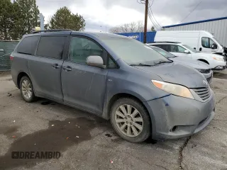 2017 Toyota Sienna LE with VIN 5TDJZ3DC0HS182825, listed as a Copart auction lot 47471655 with 141,638 mi miles and Salvage Title. Bid and sale history available at carsss.com. Image 4.