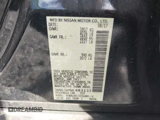 2017 Nissan Altima SR with VIN 1N4AL3AP6HC483132, listed as a IAAI auction lot 42250191 with 127,493 mi miles and . Bid and sale history available at DreamBid. Image 9.