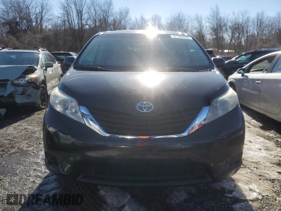 2013 Toyota Sienna LE with VIN 5TDJK3DC6DS063871, listed as a Copart auction lot 47180495 with 214,404 mi miles and Clean Title. Bid and sale history available at carsss.com. Image 5.