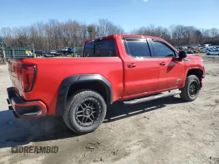 2021 GMC Sierra 1500 AT4 with VIN 3GTP9EED7MG285956, listed as a Copart auction lot 47226625 with 75,150 mi miles and Salvage Title. Bid and sale history available at carsss.com. Image 3.