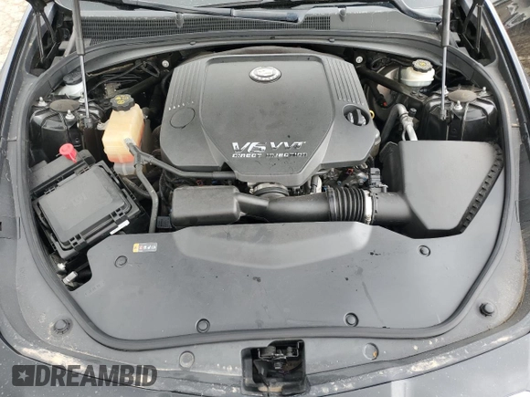 2014 Cadillac CTS Luxury AWD with VIN 1G6AX5S35E0190361, listed as a Copart auction lot 54497655 with 32,664 mi miles and Salvage title. Bid and sale history available at DreamBid. Image 11.
