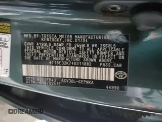2004 Toyota Camry LE z VIN 4T1BE32K74U311882, wystawiony jako Copart lot #47997235 z przebiegiem 205 299 mil mil oraz Szkoda całkowita • Salvage title. Historia ofert i sprzedaży dostępna na DreamBid. Obrazek 12.