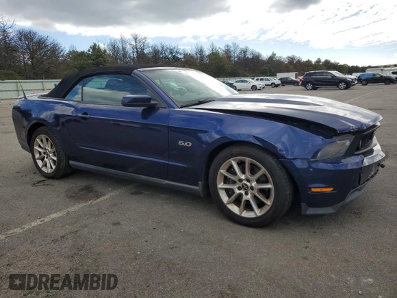 2011 Ford Mustang GT with VIN 1ZVBP8FF2B5158034, listed as a Copart auction lot 73956514 with 140,462 mi miles and Salvage Title. Bid and sale history available at DreamBid. Image 4.
