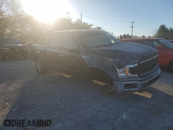 2018 Ford F-150 XL with VIN 1FTEW1EP7JFB82875, listed as a Copart auction lot 85441284 with 116,261 mi miles and Salvage Title. Bid and sale history available at carsss.com. Image 4.