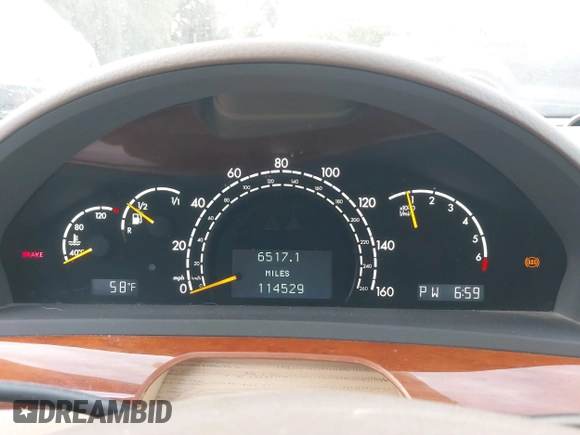 2001 Mercedes-Benz S 320/430/500 with VIN WDBNG70J31A146163, listed as a IAAI auction lot 41419062 with 114,529 mi miles and . Bid and sale history available at carsss.com. Image 7.