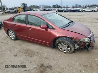 2007 Honda Civic Sdn LX with VIN 1HGFA165X7L120334, listed as a Copart auction lot 47234225 with 74,383 mi miles and Salvage Title. Bid and sale history available at carsss.com. Image 4.