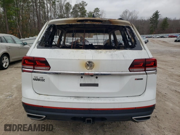 2021 Volkswagen Atlas 3.6L V6 SE w/Technology with VIN 1V2HR2CA3MC567072, listed as a Copart auction lot 53112685 with 0 mi miles and Non Repairable. Bid and sale history available at carsss.com. Image 6.