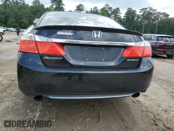 2013 Honda Accord Sport with VIN 1HGCR2F53DA184868, listed as a Copart auction lot 54410545 with Not Provided miles and Salvage Title. Bid and sale history available at DreamBid. Image 6.