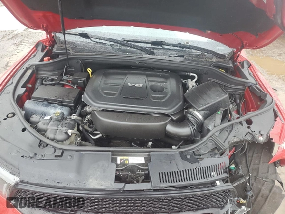 2018 Dodge Durango GT with VIN 1C4RDJDG9JC496148, listed as a Copart auction lot 48123965 with 107,571 mi miles and Salvage Title. Bid and sale history available at DreamBid. Image 12.