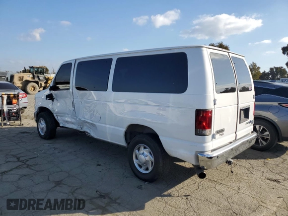 2011 Ford Econoline Passenger XL with VIN 1FBNE3BL0BDB17271, listed as a Copart auction lot 43022735 with 184,054 mi miles and Salvage Title. Bid and sale history available at carsss.com. Image 2.