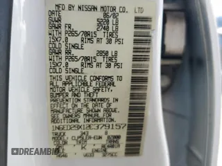2002 Nissan Frontier XE с VIN 1N6ED29X12C379157, выставлен на аукционе Copart как лот 57347215 с пробегом 206 559 миль миль и Чистый • Clean title. История ставок и продаж доступна на DreamBid. Изображение 12.