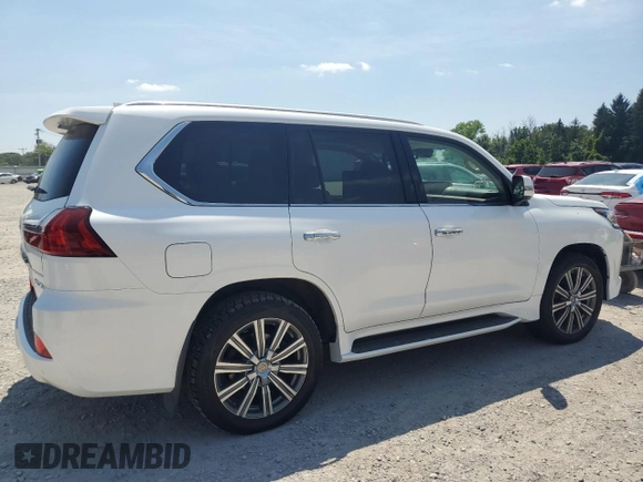 2017 Lexus LX 570 with VIN JTJHY7AX6H4230935, listed as a Copart auction lot 66151045 with 121,655 mi miles and Clean title. Bid and sale history available at DreamBid. Image 3.