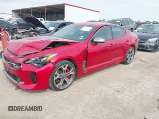 2020 Kia Stinger GT with VIN KNAE35LC8L6075740, listed as a IAAI auction lot 41930433 with 55,974 mi miles and . Bid and sale history available at DreamBid. Image 2.