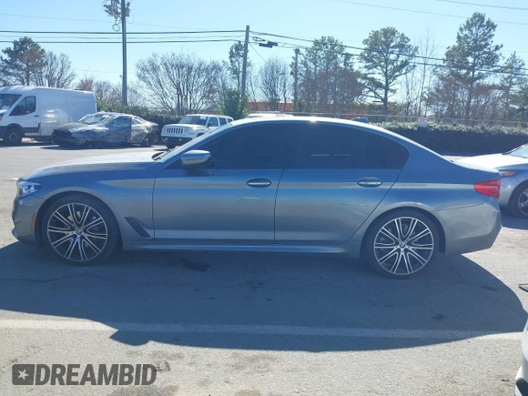 2018 BMW 5 Series 540i with VIN WBAJE5C59JWA96901, listed as a IAAI auction lot 41690919 with 67,395 mi miles and . Bid and sale history available at carsss.com. Image 14.
