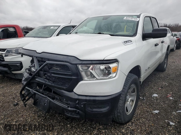 2020 Ram 1500 Tradesman with VIN 1C6RRFCG0LN333080, listed as a Copart auction lot 82319744 with 90,733 mi miles and Salvage title. Bid and sale history available at DreamBid. Image 1.