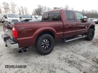 2016 Ford Super Duty F-250 SRW Lariat with VIN 1FT7W2BT6GEA42153, listed as a Copart auction lot 48861905 with 99,361 mi miles and Salvage Title. Bid and sale history available at carsss.com. Image 3.