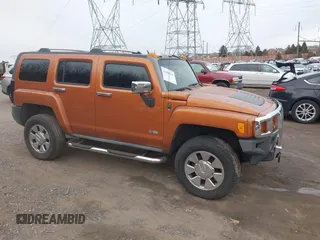 2007 Hummer H3 SUV with VIN 5GTDN13E878168876, listed as a IAAI auction lot 41496535 with 215,437 mi miles and . Bid and sale history available at DreamBid. Image 1.