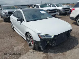 2019 Audi RS 3 with VIN WUABWGFF3KA907627, listed as a IAAI auction lot 42119014 with 38,651 mi miles and . Bid and sale history available at DreamBid. Image 1.