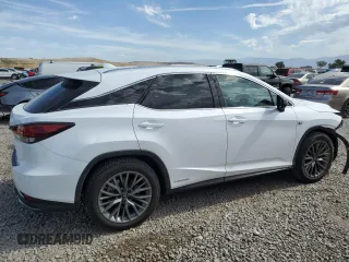 2020 Lexus RX 450h F Sport Performance with VIN 2T2YGMDA1LC043924, listed as a Copart auction lot 58921455 with 36,032 mi miles and Salvage title. Bid and sale history available at DreamBid. Image 3.