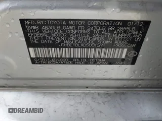 2013 Lexus GS 350 with VIN JTHBE1BLXD5001591, listed as a IAAI auction lot 41732670 with 151,295 mi miles and . Bid and sale history available at DreamBid. Image 9.