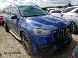 2021 Mercedes-Benz GLS with VIN 4JGFF8KE7MA441118, listed as a Copart auction lot 64049092 with 0 mi miles. Bid and sale history available at carsss.com. Image 1.
