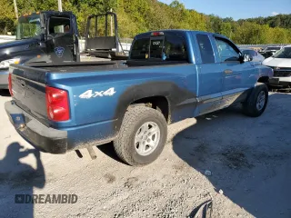 2006 Dodge Dakota SLT with VIN 1D7HW42K56S544472, listed as a Copart auction lot 73413914 with 187,616 mi miles and Salvage Title. Bid and sale history available at DreamBid. Image 3.
